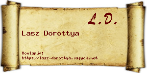 Lasz Dorottya névjegykártya